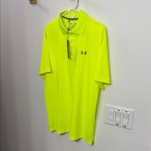 Under Armour Men's Bright Yellow Polo Shirt